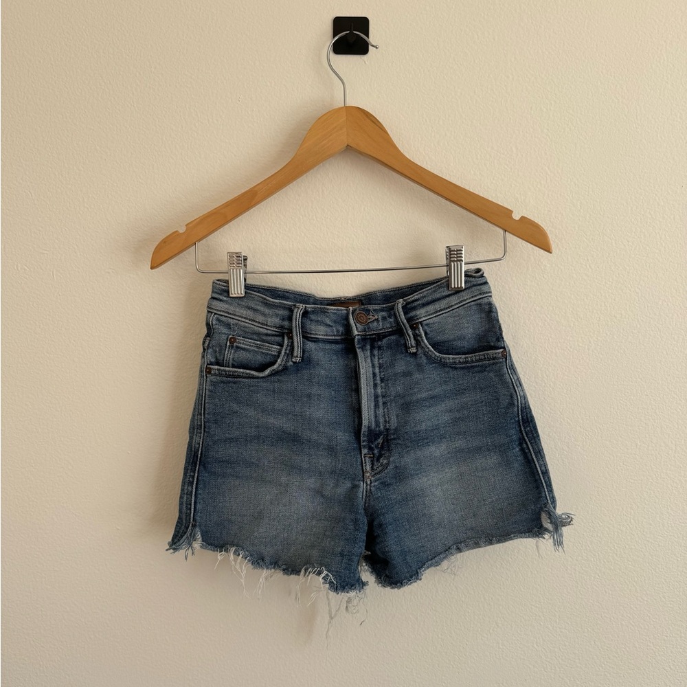 Mother Frayed Denim Shorts